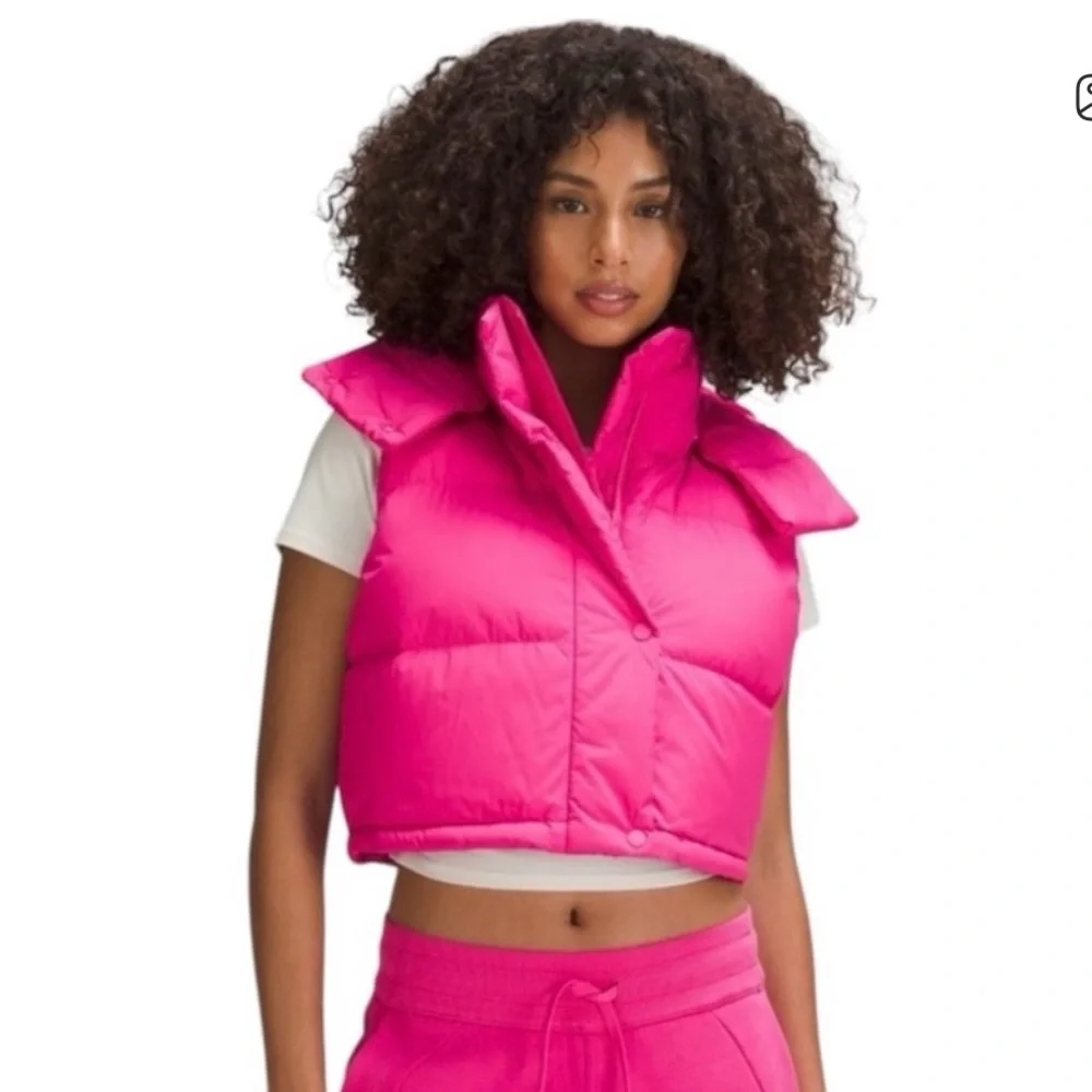 Lululemon Athletica Bright Pink Puffer Vest - Picture 1 of 5